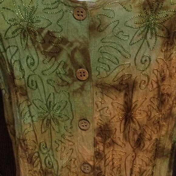 Sleeveless Hippie boho style Multicolor dress - Picture 4 of 9